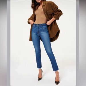 Good American Good Curve Straight Leg Jean